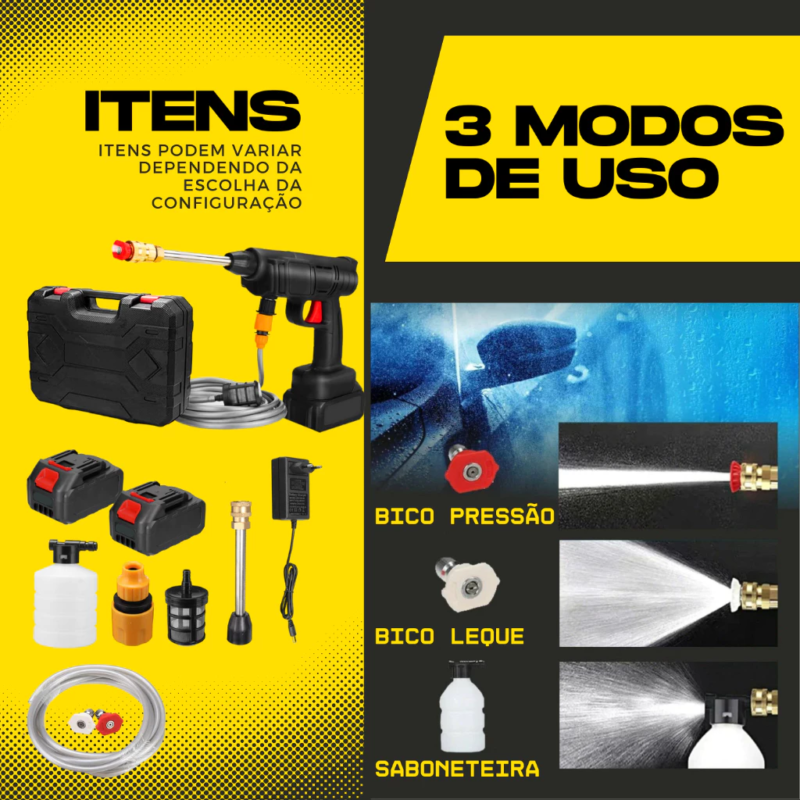 Parafusadeira Furadeira E Chave De Impacto 21V E 2 Baterias Sem Fio Soquetes Com Maleta Profissional