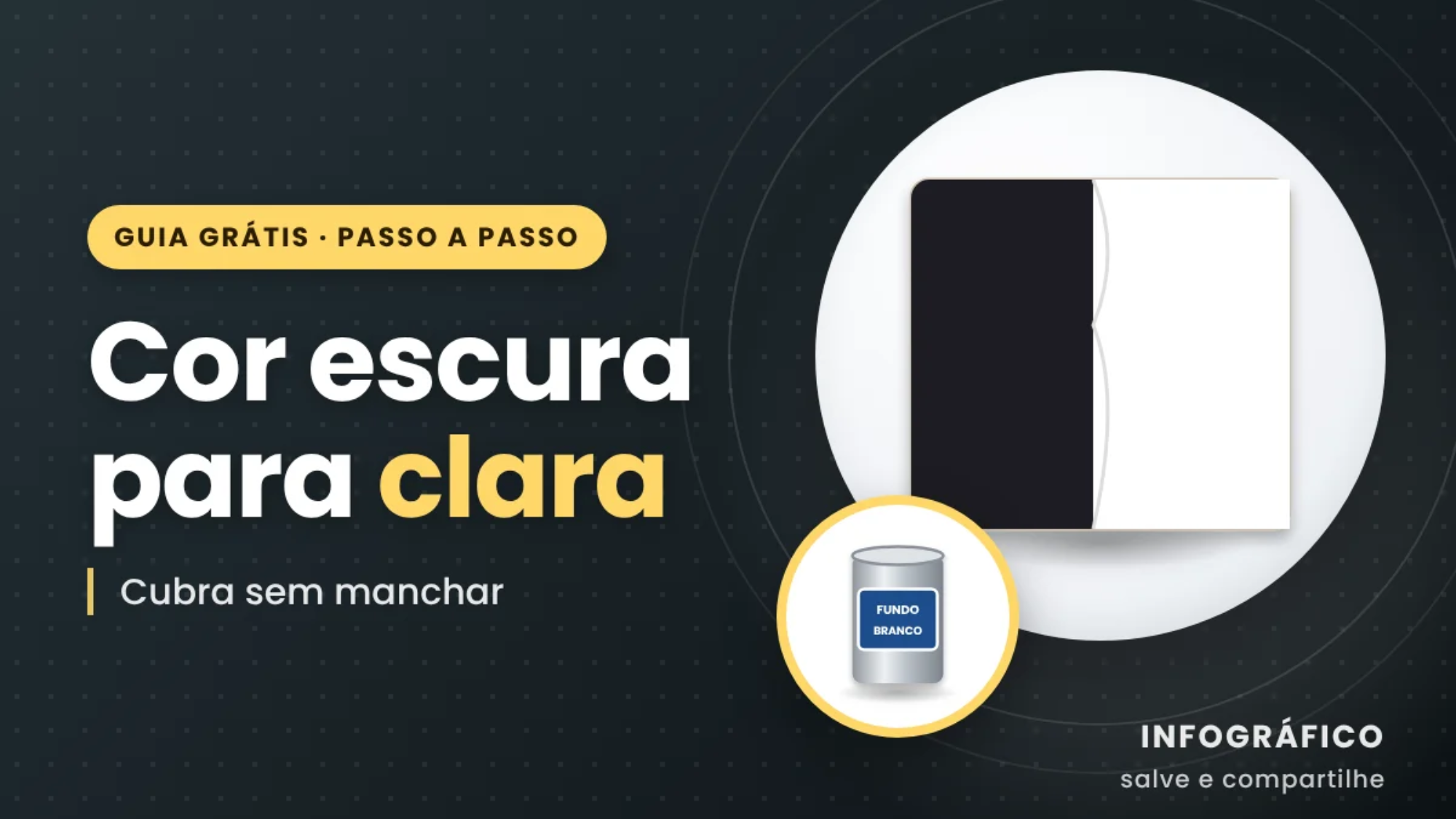 Como Cobrir Cor Escura com Tinta Clara Sem Manchar - Pintor São Carlos